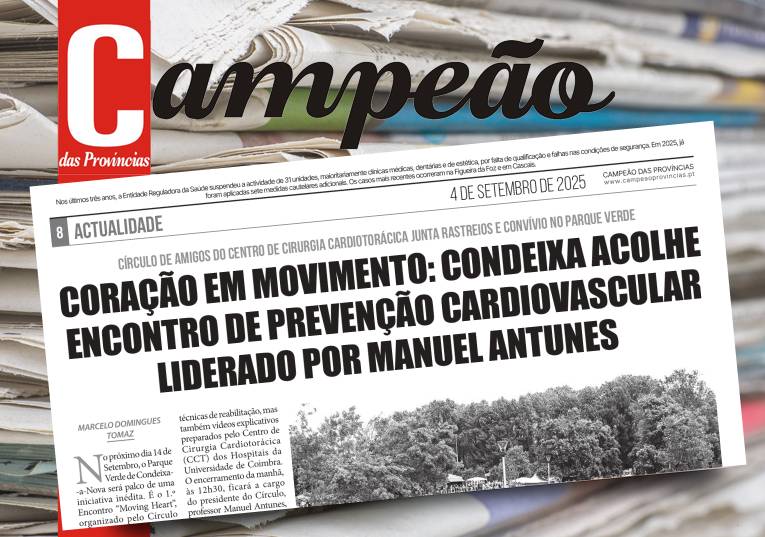 Jornal Campeão: Condeixa acolhe encontro de prevenção cardiovascular liderado por Manuel Antunes