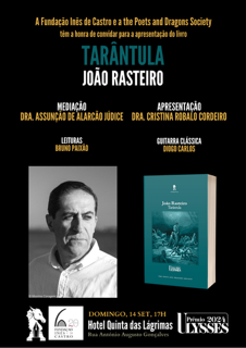 Jornal Campeão: Hotel Quinta das Lágrimas acolhe apresentação de “Tarântula”, de João Rasteiro