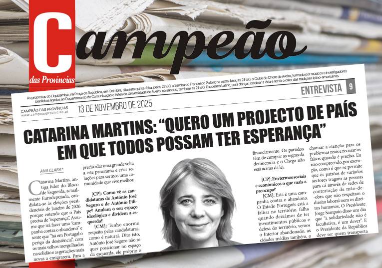 Jornal Campeão: Catarina Martins: “quero um projecto de país em que todos possam ter esperança”