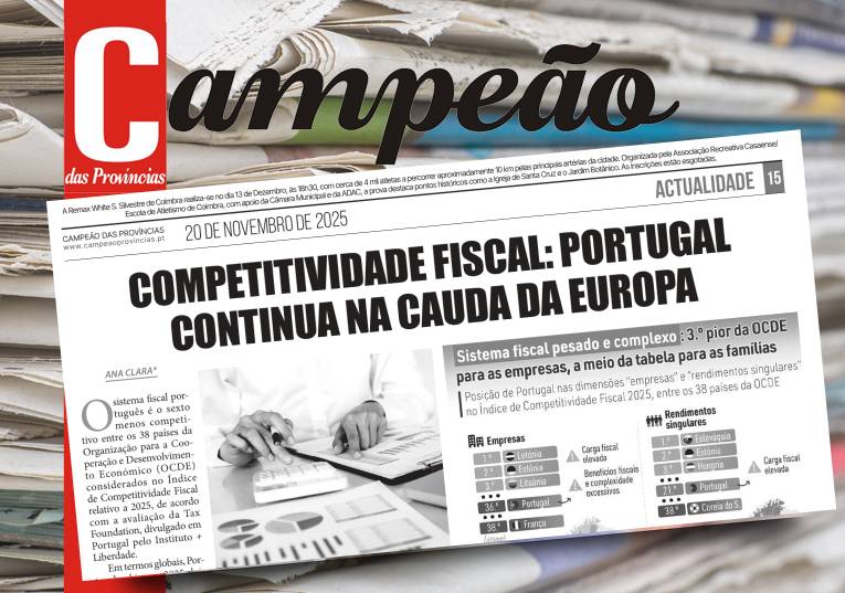 Jornal Campeão: Competitividade fiscal: Portugal continua na cauda da Europa