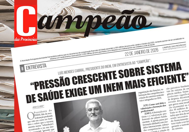 Jornal Campeão: Luís Mendes Cabral: “Pressão crescente sobre sistema de saúde exige um INEM mais eficiente”