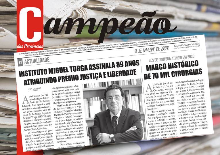 Jornal Campeão: Instituto Miguel Torga assinala 89 anos atribuindo Prémio Justiça e Liberdade