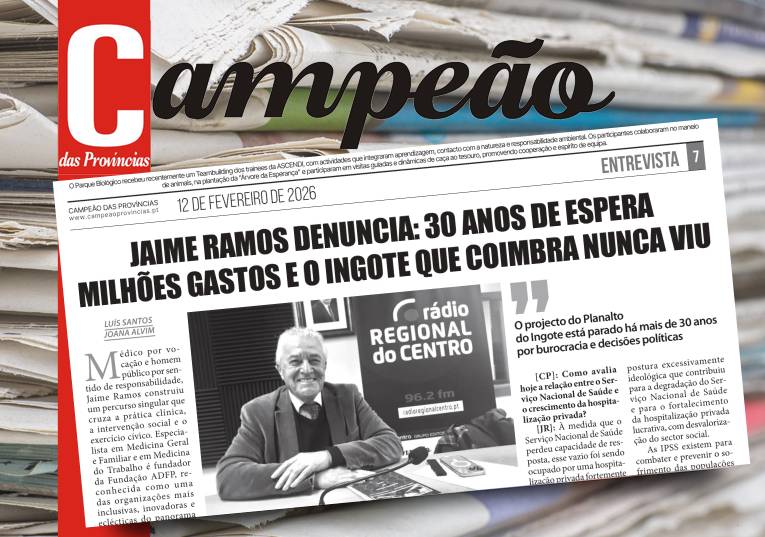 Jornal Campeão: Jaime Ramos denuncia: 30 anos de espera milhões gastos e o Ingote que Coimbra nunca viu