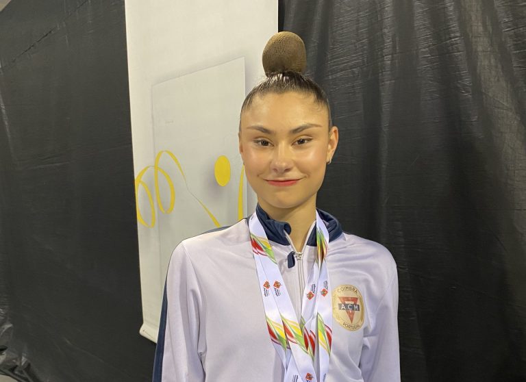 Jornal Campeão: Ginasta da ACM Coimbra conquista três pódios em Campeonato Nacional