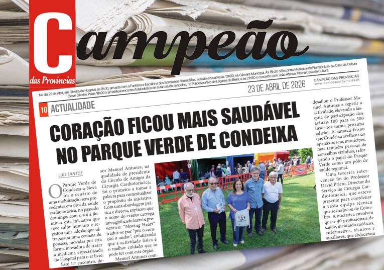 Jornal Campeão: Coração ficou mais saudável no Parque Verde de Condeixa