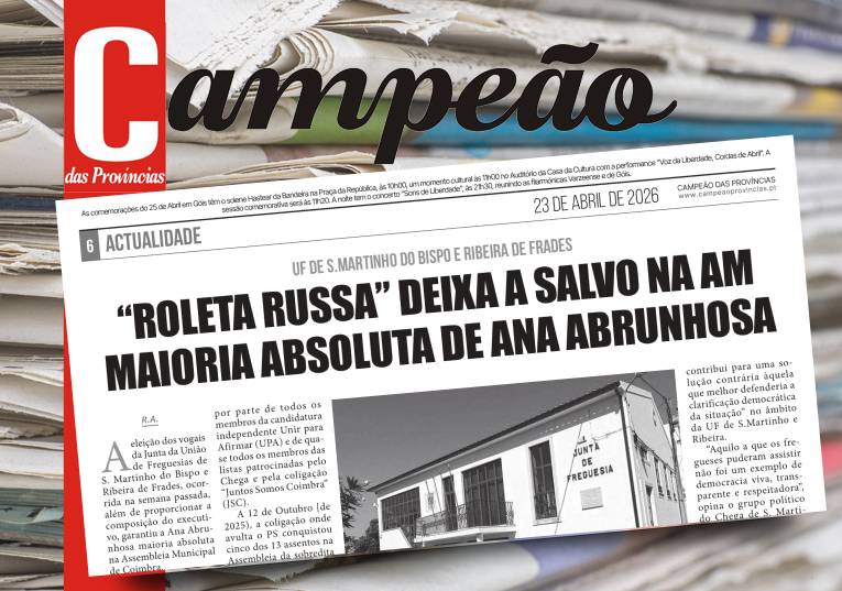 Jornal Campeão: “Roleta Russa” deixa a salvo na AM maioria absoluta de Ana Abrunhosa