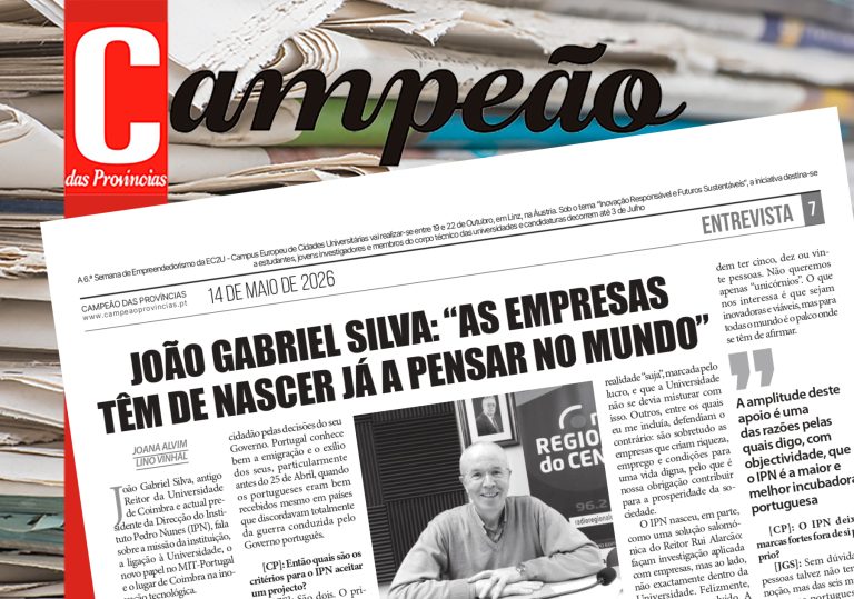 Jornal Campeão: João Gabriel Silva: “as empresas têm de nascer já a pensar no mundo”