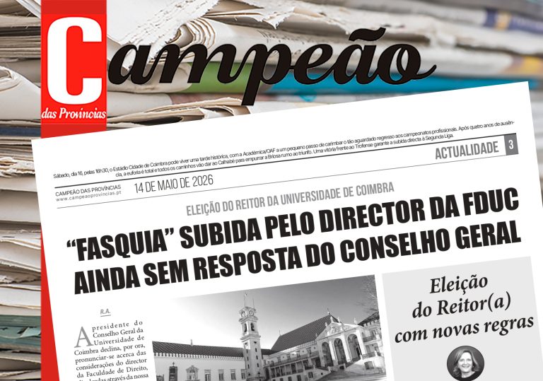 Jornal Campeão: Eleição do Reitor: “fasquia” subida pelo director da FDUC ainda sem resposta do Conselho Geral