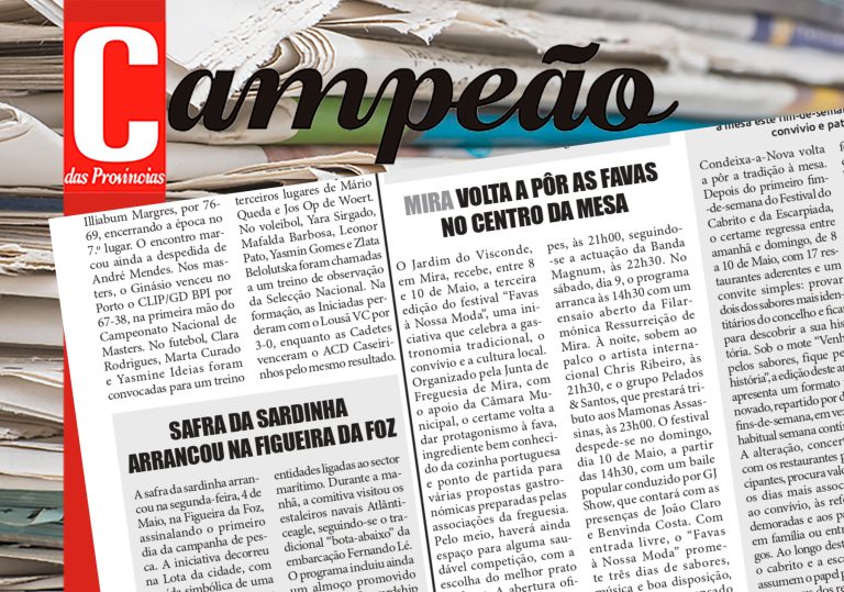 Jornal Campeão: Mira volta a pôr as favas no centro da mesa