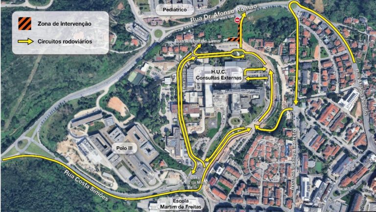 Jornal Campeão: Obras do Metrobus alteram acessos aos Hospitais da Universidade de Coimbra