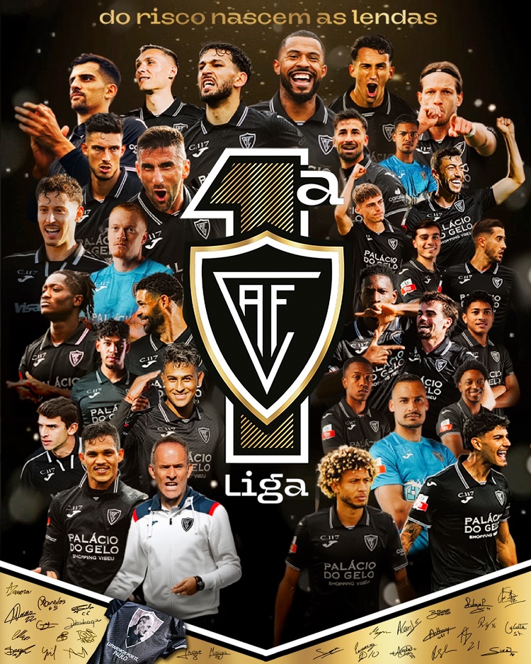 Jornal Campeão: Académico de Viseu regressa à I Liga portuguesa de futebol 37 anos depois