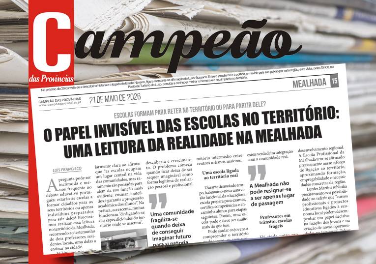 Jornal Campeão: O papel invisível das escolas no território: uma leitura da realidade na Mealhada